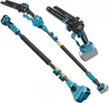 Makita 18V Hochentaster und Teleskop-Astsäge, Akku-Betrieb, bürstenloser Motor, Teleskopstiel, ausziehbar, 4,3m, 8 Zoll, für die Gartenpflege