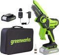 Greenworks 24V Kettensäge, Akku-Betrieb, 10cm, 7,8 m, 4 Zoll, für die Gartenpflege