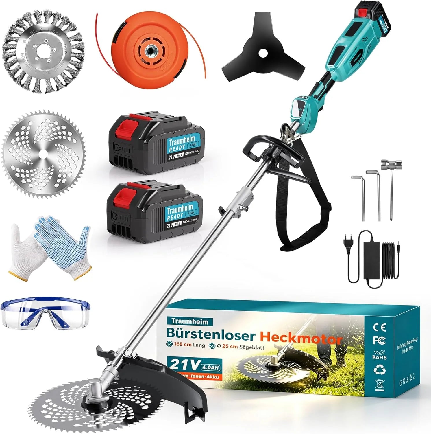 Makita Rasentrimmer – Akku-Betrieb, 950W, für die Gartenpflege