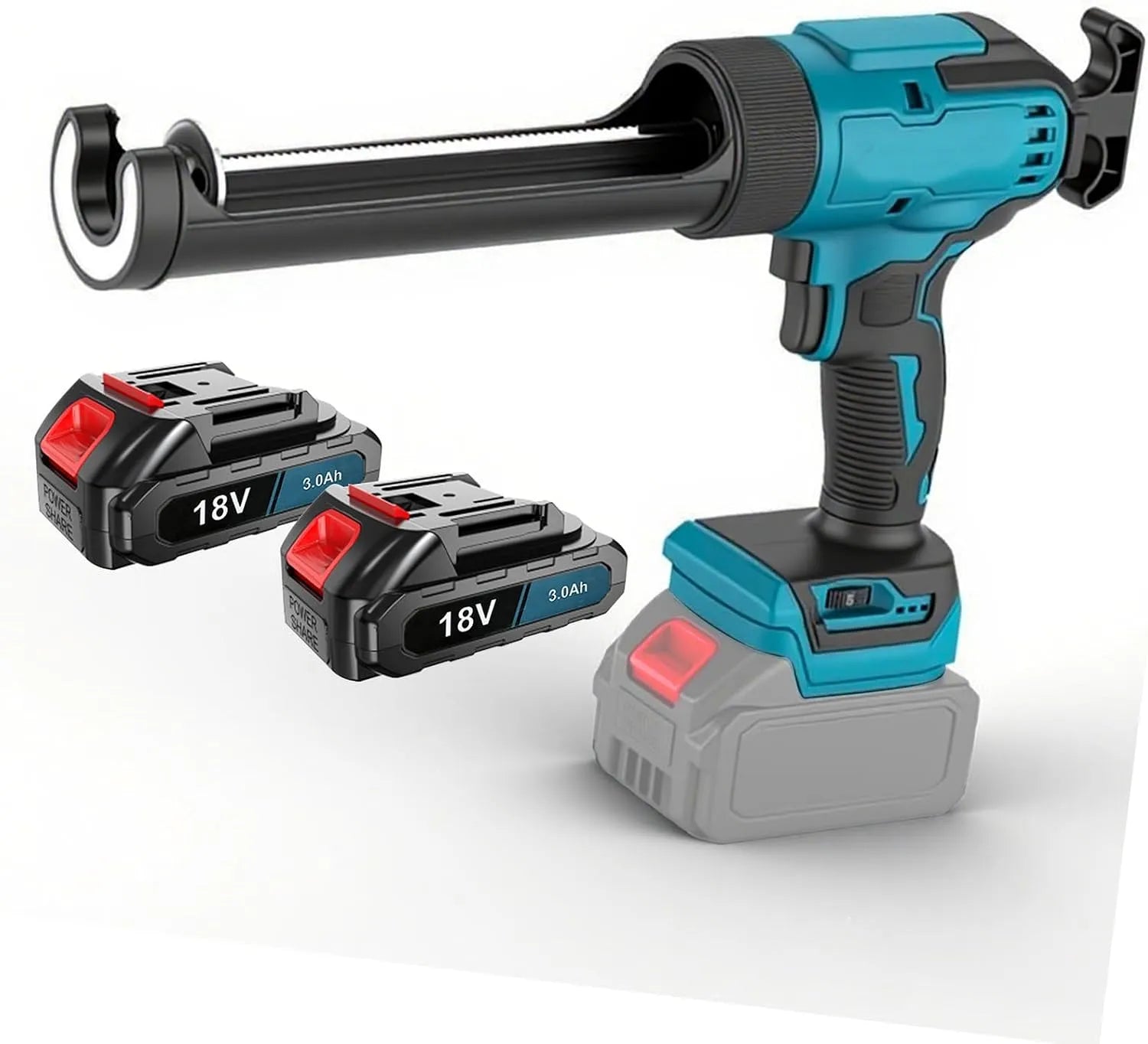 Makita 18V Akku Kartuschenpresse – Akku-Betrieb, LED-Anzeige, 3.0AH, 300ml, 6 Geschwindigkeiten