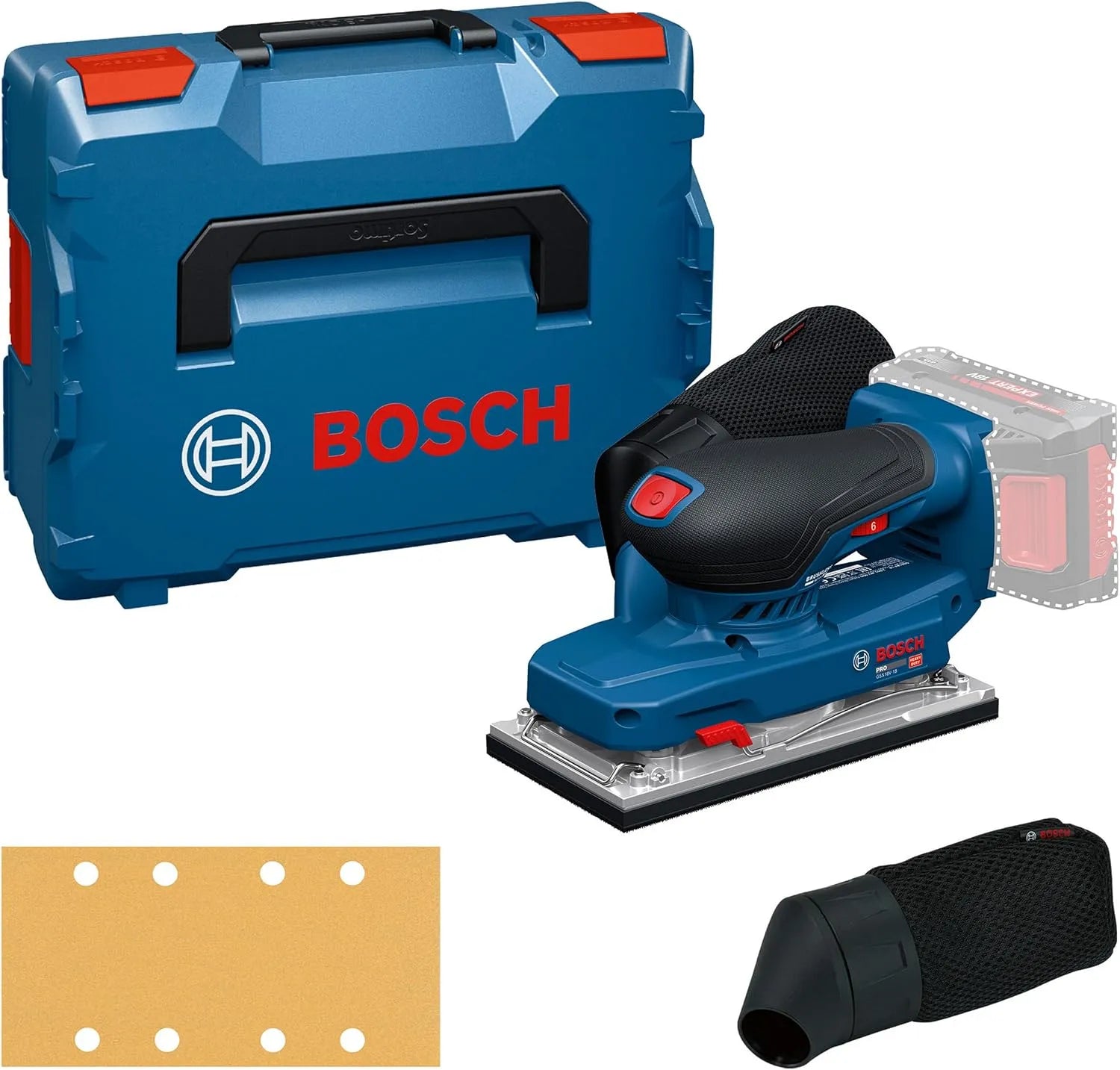 Bosch PRO GSS18V-18 Exzenterschleifer, Akku-Betrieb