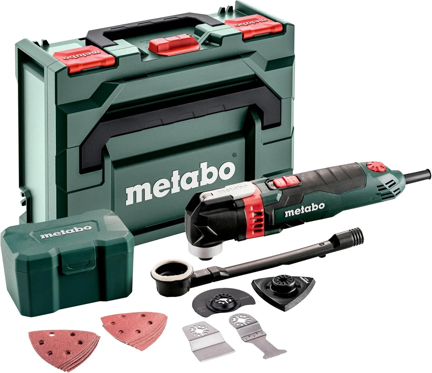 Metabo MT 400 Multifunktionswerkzeug zum Trennen, Schleifen und Nacharbeiten an engen Stellen MT 400 Quick Set – 400 W
