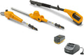 STIGA SMT 100e Kit Akku-Multifunktionswerkzeug: Akku-Betrieb, 20V, 4Ah, grau