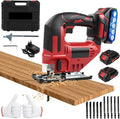 Makita Akku-Stichsäge mit 2 Akku 21V – Akku-Betrieb, aus Kunststoff, aus Metall, aus Holz, 65mm, 15mm, 750W
