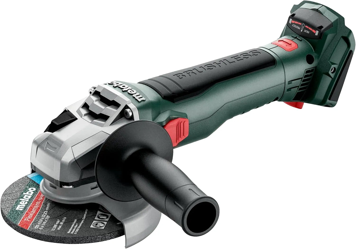 Schleifmaschine zur Materialbearbeitung und Vorbereitung von Flächen für die Endbearbeitung; Metabo BL 11 W 18 LT BL 11-125 Akku-Flex: Akku-Betrieb