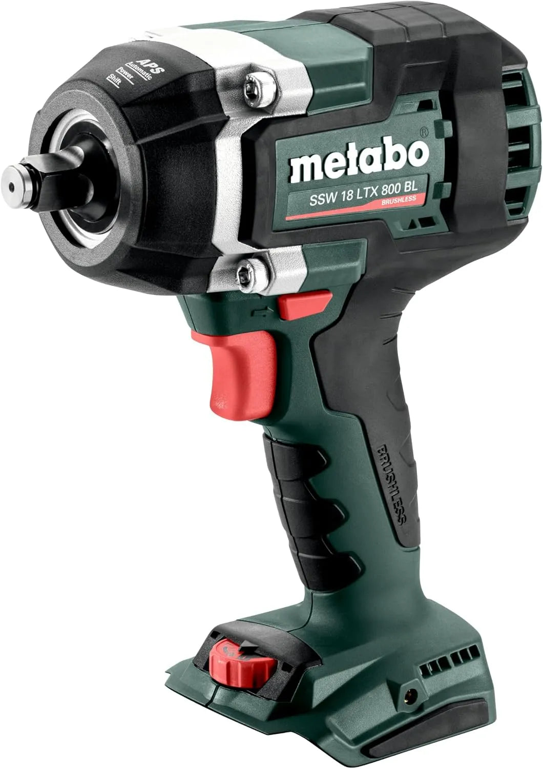 Metabo Akku- SSW 18 Schlagschrauber zum schnellen Lösen und Anziehen festsitzender Verbindungen und Impulsschrauber – Akku-Betrieb, 18V, 800 Nm