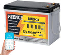 Autobatterie Lifepo4 LiFePO4-Batterie und Solar-Speicherbatterie, 200Ah, solarbetrieben, mit BMS, für Zyklenbetrieb, 2560Wh, 12V