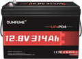 LiFePO4 LiFePO4-Batterie und Solar-Speicherbatterie, mit BMS, 300Ah, 3840Wh, 12V, 200A, für Camping und Wohnmobil
