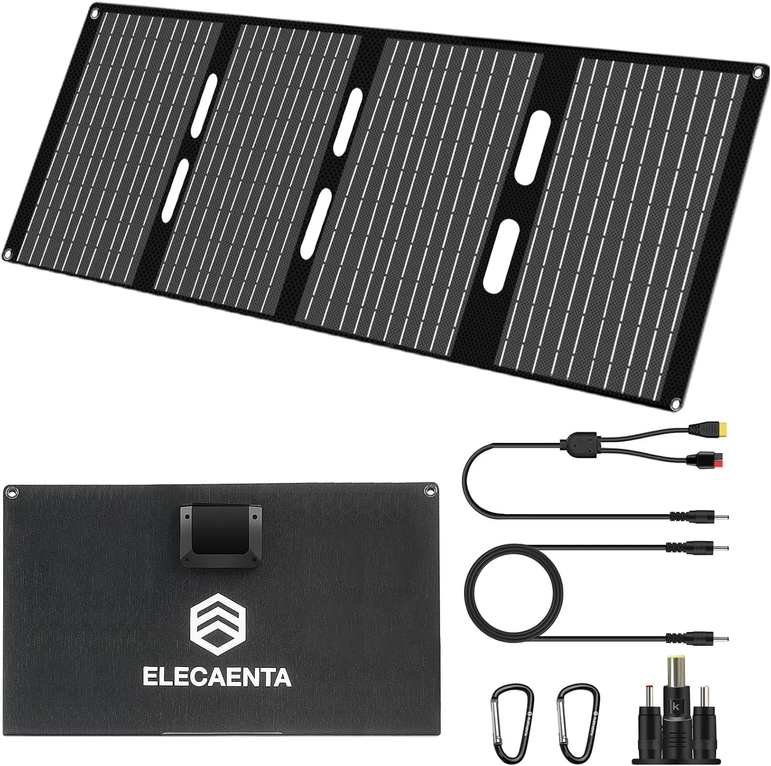 Zubehör für tragbare Powerstation und Lade- und Anschlusszubehör, 60W, IP68, für Camping und Wohnmobil, solarbetrieben, faltbar, monokristallin