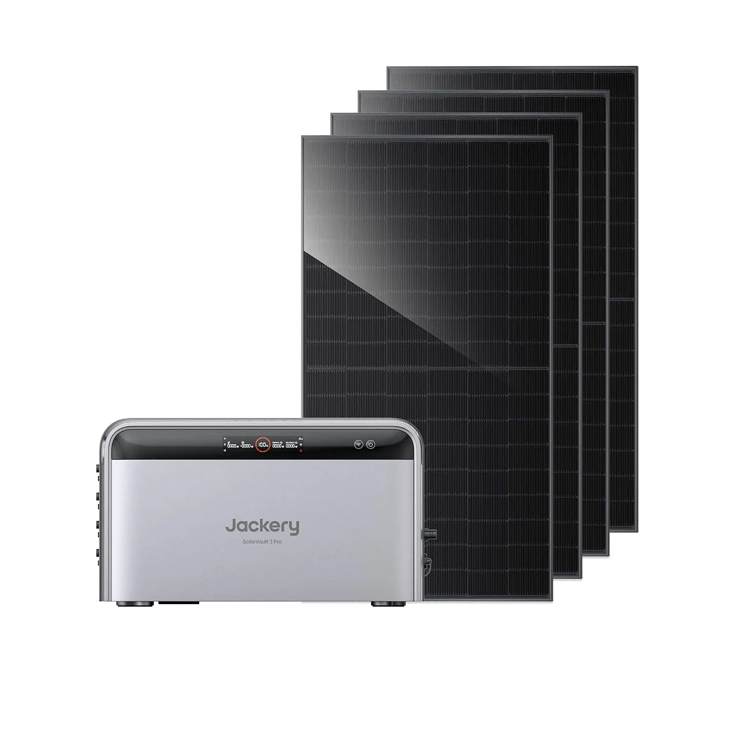 Jackery Balkonkraftwerk-Komplettset und Photovoltaiksystem, 15,12kWh, 450W, mit MPPT-Regler, 1200W, 4000W
