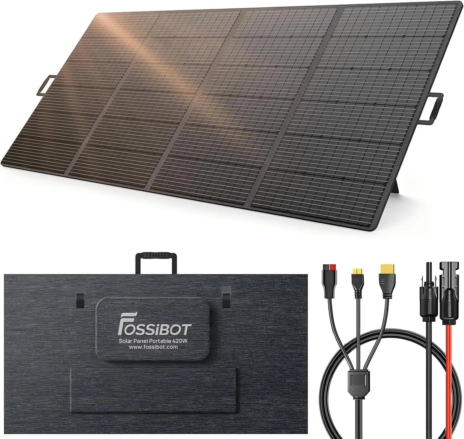 F2400 Tragbare Powerstation und Solargenerator, 420W, für Gartenbewässerung, solarbetrieben, faltbar