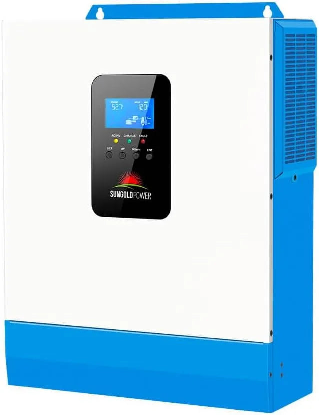 SUNGOLDPOWER UL1741 Intelligentes Batterieladegerät und Erhaltungsladegerät, 5000 W, solarbetrieben, reine Sinuswelle, mit MPPT-Regler, 48 V, 110 V