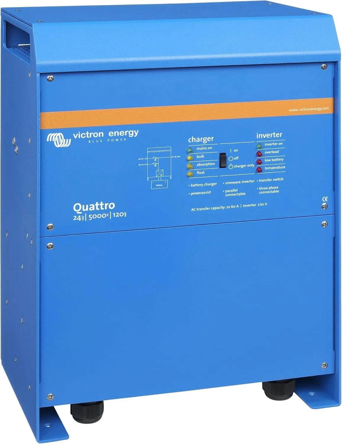 Victron Energy DC-AC-Wechselrichter und Spannungswandler, 5000VA, 230V