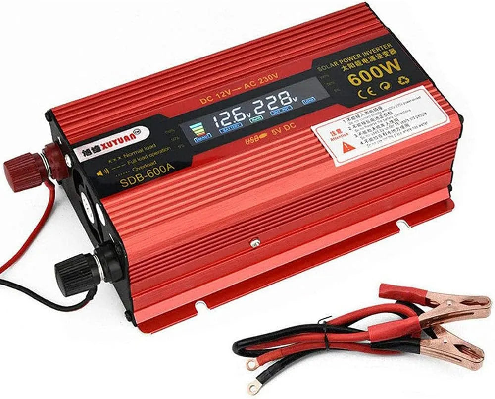 DC-AC-Wechselrichter und Spannungswandler, 600W, 1000W, 1500W, 2000W, für Camping und Wohnmobil