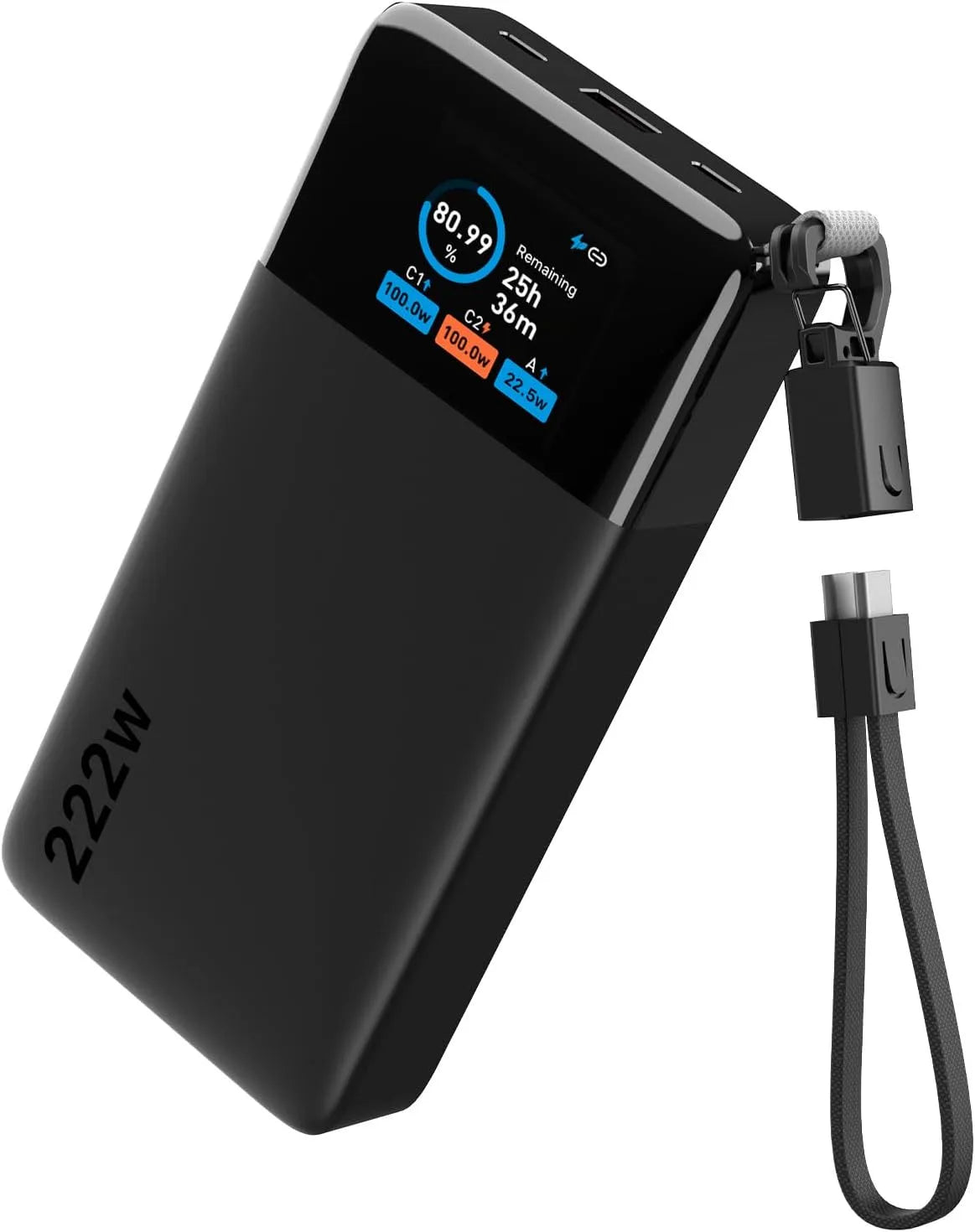 Schnelllade-Powerbank und Mobiler Zusatzakku, 25000 mAh, Schnellladefunktion