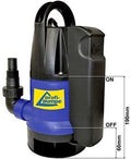Schmutzwasser-Tauchpumpe und Entwässerungspumpe, 400W, 5m, 10m, 10cm