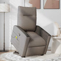 Massagesessel – Holzkonstruktion, mit Liegefunktion, verstellbar, beige