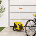 Homgoday Dekoration von Möbeln Fahrradanhänger für Tiere Orange und Grau