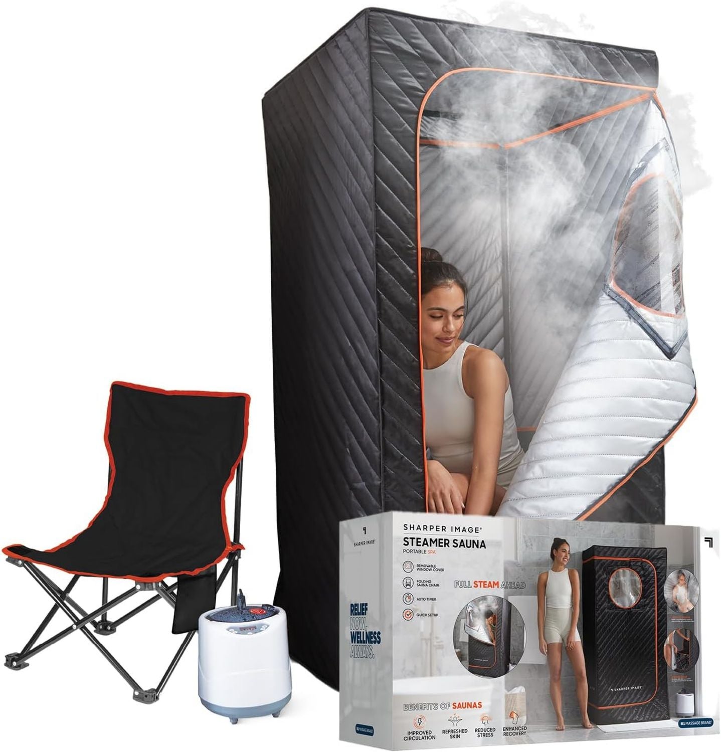 Tragbare Dampfsauna, SHARPER IMAGE
