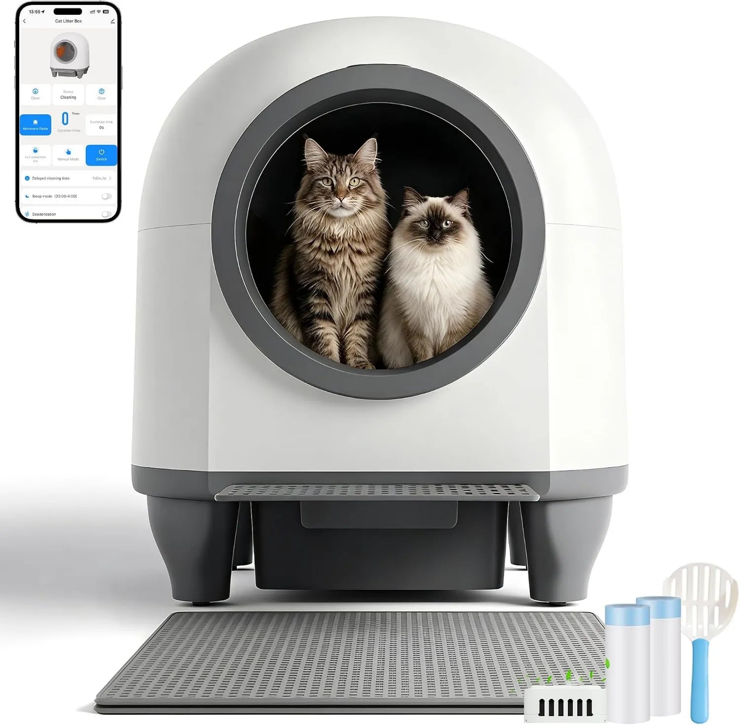 Selbstreinigende Katzentoilette – 90L