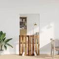 Faltbarer Haustierzaun 2er Set Eichenholz 100: klappbar, tragbar, 5 × 38 × 90 cm