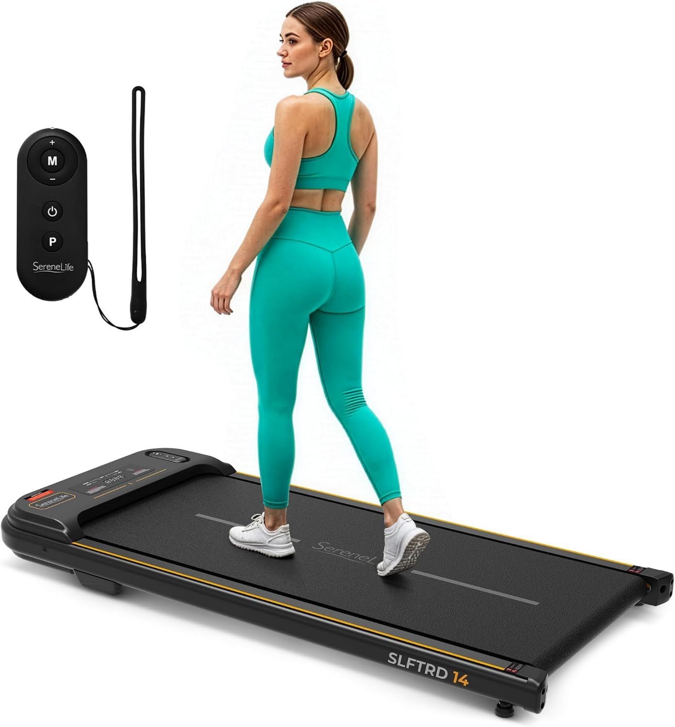 Walking Pad – klappbar, mit Fernbedienung, leiser Betrieb, LED-Anzeige, 10 km/h, SereneLife