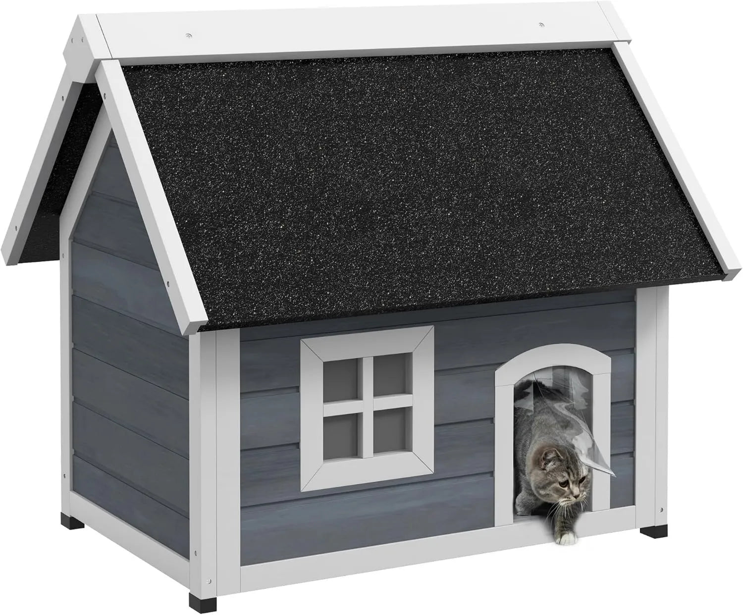 Haustierhaus: klappbar, 77 × 57, 5 × 68 cm, 5 kg, grau