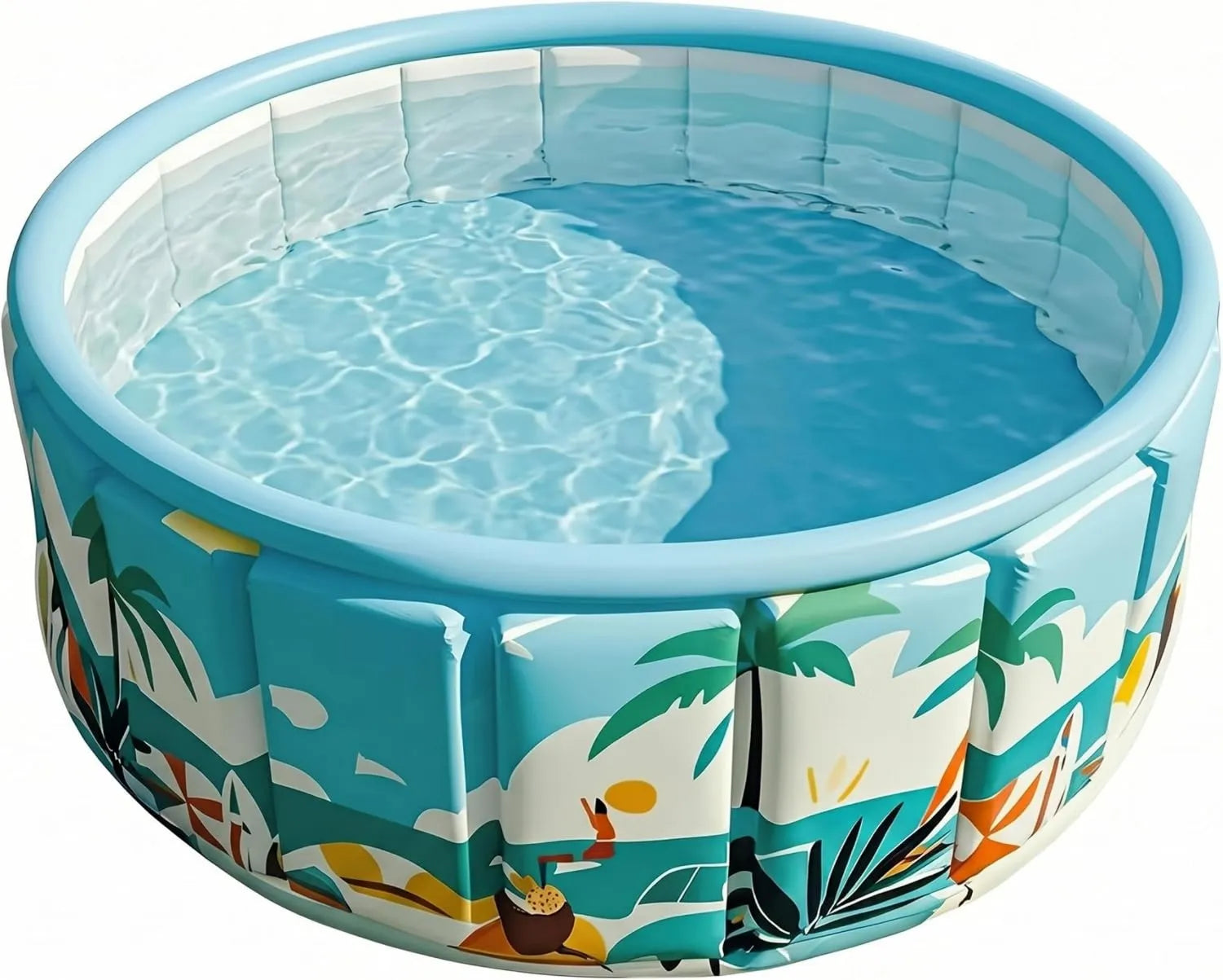 Aufstellpool - klappbar, 4 × 17, 7 Zoll