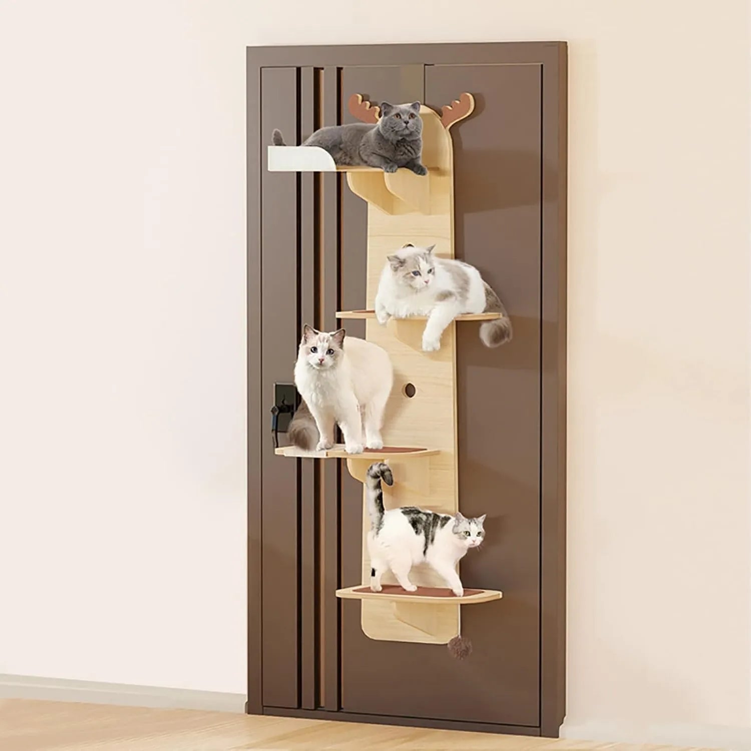 Kratzbaum – Kletterwand Katzen, 59 Zoll, ARHAMS 4