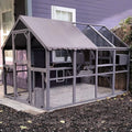 Haustierhaus - hölzerner Kitty Haus Lauf mit Dachabdeckung-2800 * 1877 * 1872cm, 2800 × 1877 × 1872cm