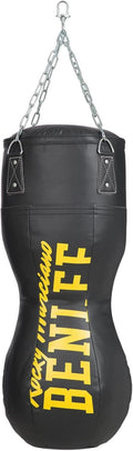 Boxsack: mit Kunstlederbezug, 120cm, schwarz, BENLEE