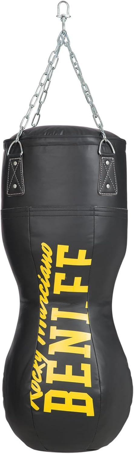 Boxsack: mit Kunstlederbezug, 120cm, schwarz, BENLEE
