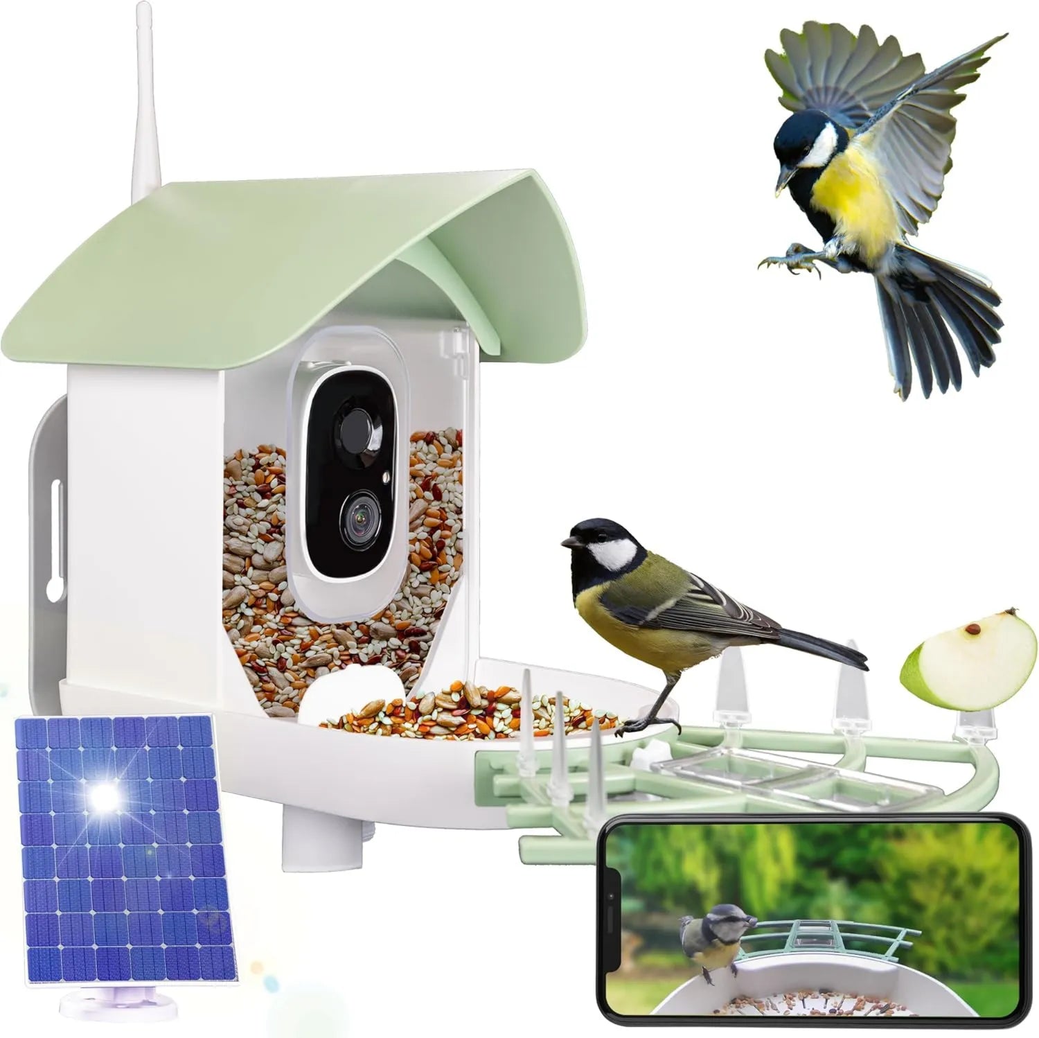 Futterautomat – mit Kamera, Vogelfutterstation