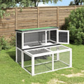 Kaninchenstall Grau 102x90x84 – 102 × 90 × 84