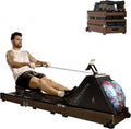 Rudergerät: Wasserwiderstand, Wasser- oder Luftwiderstand, einstellbarer Widerstand, LED-Anzeige, 150 kg, 6 Stufen