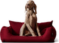 Haustierbett: Hundesofa mit herausnehmbarer Komfort-Matratze und waschbarem Bezug, 100 × 80cm