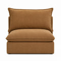 Modulsofa Segment Braun Stoff 100x90x85 cm