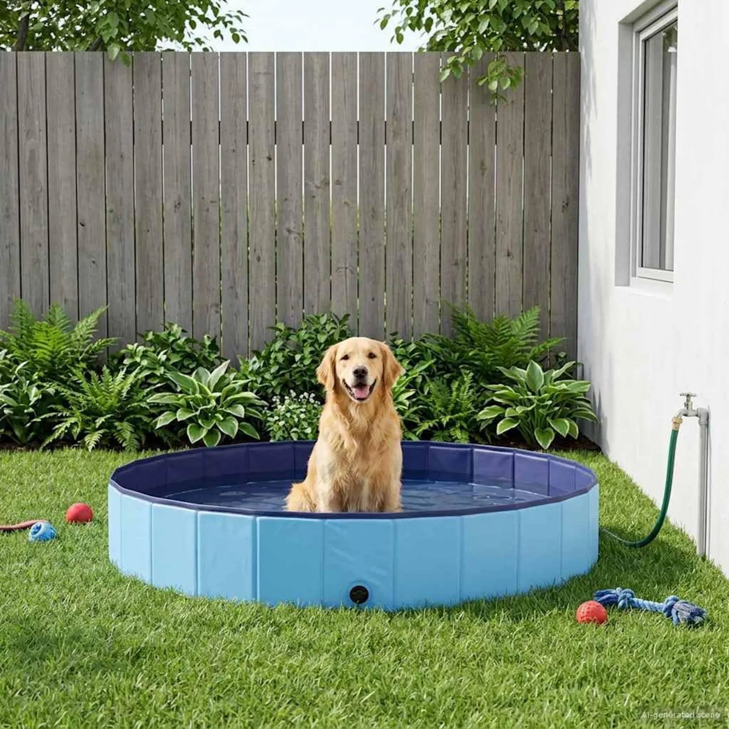 Aufstellpool: 300 × 38 cm, blau
