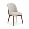 Esszimmerstuhl Stoffbezug Eichenholz Beige