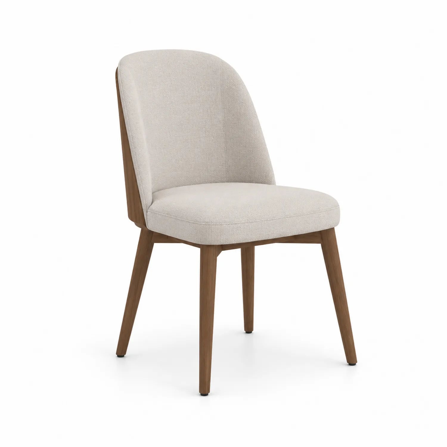 Esszimmerstuhl Stoffbezug Eichenholz Beige