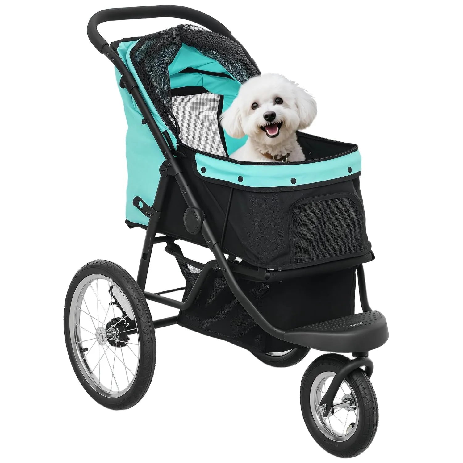 Haustierbuggy – klappbar, mit Rollen, Netzbelüftung, 10 kg