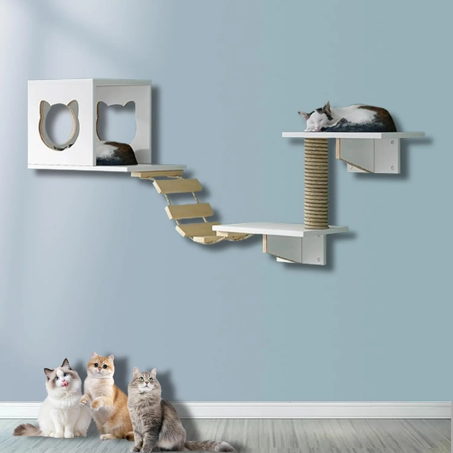 Katzen-Wandregale Möbel-Set