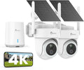 4K Überwachungskamera Aussen Set: mit Kamera, 8MP