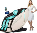 Massagesessel: Shiatsu-Massage, Ganzkörpertraining, 3D-/4D-Technologie, beheizt, beige, HealthRelife