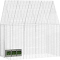 Hasenkäfig Silber 200 x 100 x 210 cm Verzinkter Stahl - 200 × 100 × 210 cm