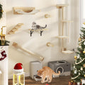 Haustierbett: Katzen-Wandmöbel aus Holz, YITAHOME 7PCS