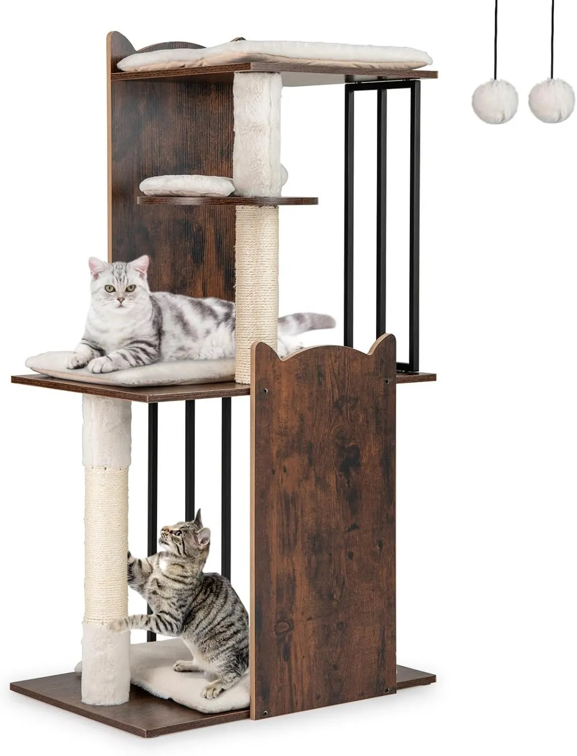 Kratzbaum: Katzenbaum mit Kratzsäulen